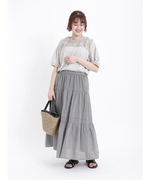 「Samansa Mos2」 半袖カットソー F キナリ レディース_画像4