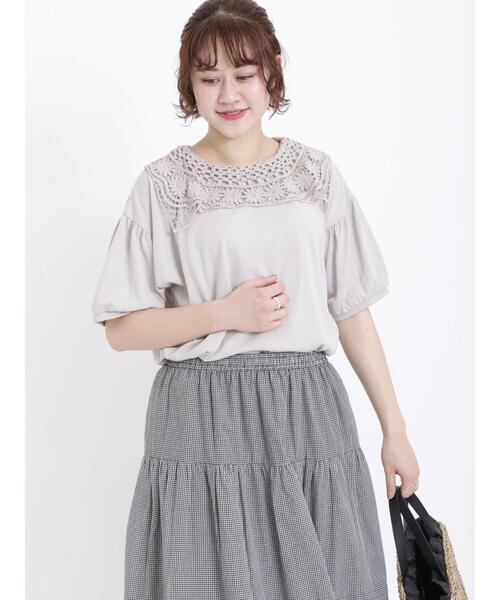 「Samansa Mos2」 半袖カットソー F キナリ レディース_画像5