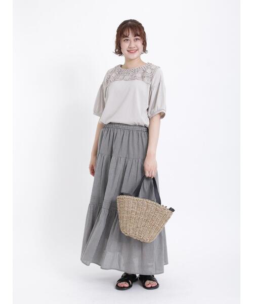 「Samansa Mos2」 半袖カットソー F キナリ レディース_画像7