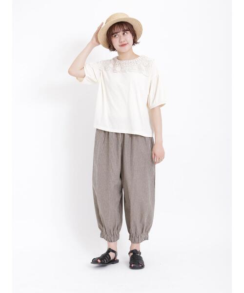 「Samansa Mos2」 半袖カットソー F キナリ レディース_画像8