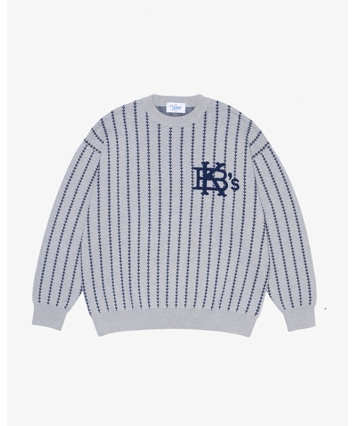 KEBOZ（ケボズ） セーター ニット EFG STRIPE COTTON KNIT CREWNECK 