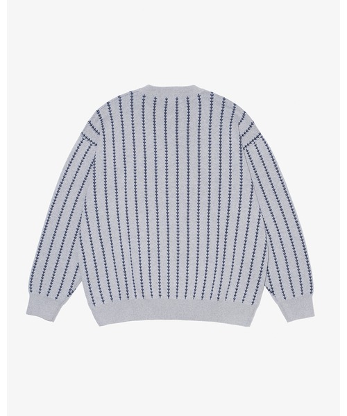 KEBOZ（ケボズ） セーター ニット EFG STRIPE COTTON KNIT CREWNECK 