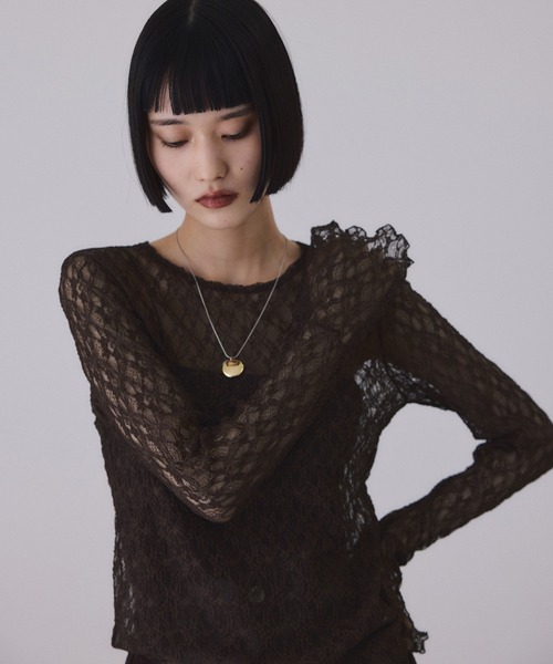 ADAM ET ROPE'（アダムエロペ） tシャツ フレアスリーブレーストップス