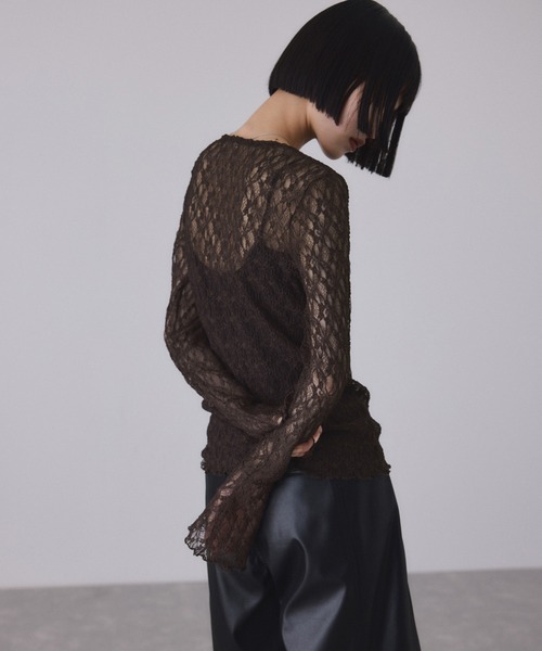 ADAM ET ROPE'（アダムエロペ） tシャツ フレアスリーブレーストップス