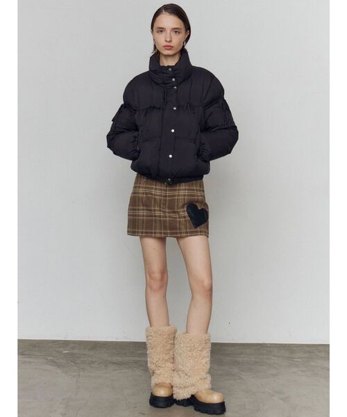 EMODA（エモダ） スカート ハートパッチボックスミニスカート