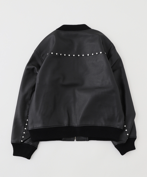 AFB（エーエフビー） ブルゾン アウター STUDDED BOMBER JACKET メンズ