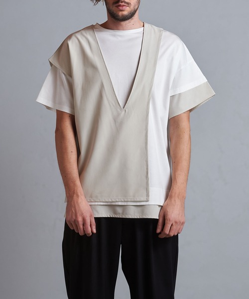 「NO ID.」 半袖Tシャツ 1 ホワイト メンズ_画像2