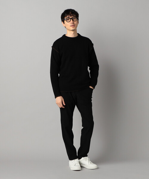 COMME CA MEN（コムサメン） セーター ニット ブランケットステッチ