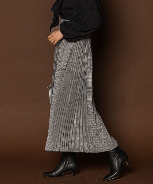 LAUTREAMONT（ロートレアモン） プリーツスカート 7号 ブラック系