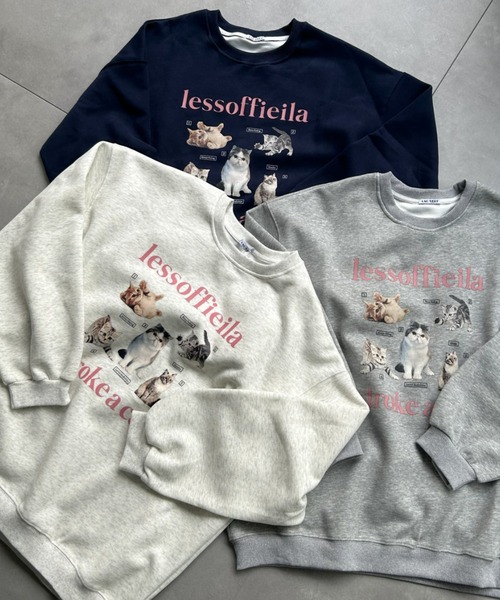 LACーVERT トレーナー スウェット 「選べる2種類」キャットプリント