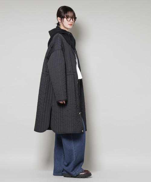 NANO universe（ナノ・ユニバース） ノーカラーコート コート 撥水加工