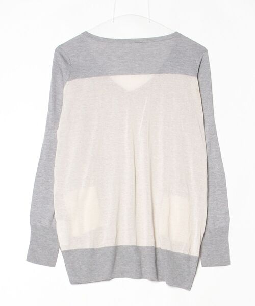 「C.T.plage」 長袖ニット 38 グレー レディース_画像2
