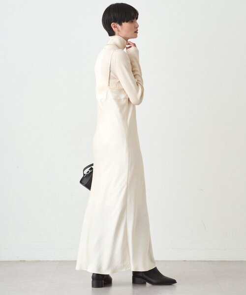 【新品未使用】ラウンジドレス　レースキャミ　アイボリー Loungedress（ラウンジドレス） ワンピース レースキャミワンピース