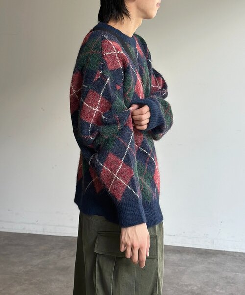 CPCM（シーピーシーエム） セーター ニット モヘアライクチェック