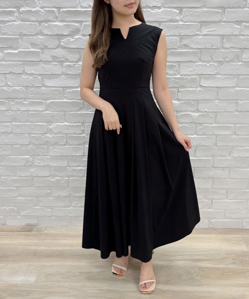 「31 Sons de mode」 ノースリーブワンピース M ブラウン レディース_画像5