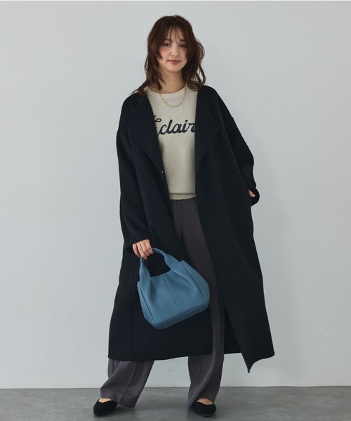 abahouse mavie（アバハウスマヴィ） ノーカラーコート コート 「体型
