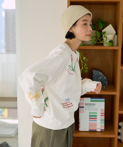 Freada（フリーダ） トレーナー スウェット チェーンステッチ