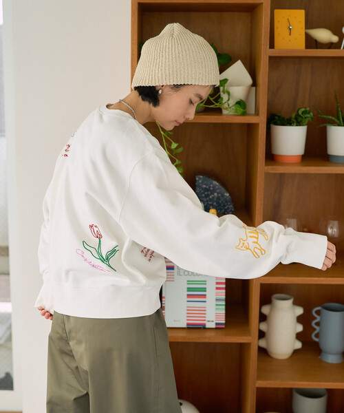 Freada（フリーダ） トレーナー スウェット チェーンステッチ