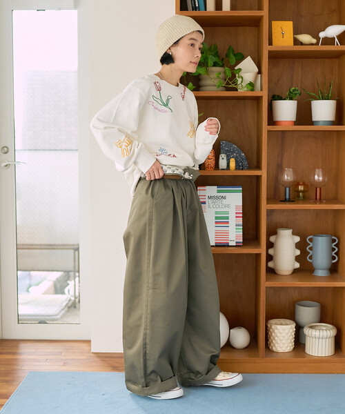 Freada（フリーダ） トレーナー スウェット チェーンステッチ