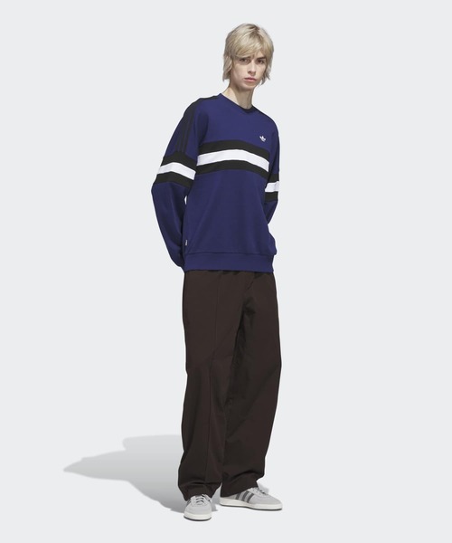 adidas スウェットトレーナー　切替ボーダー　ヴィンテージ　日本Lサイズ adidas（アディダス） トレーナー スウェット スケートボード