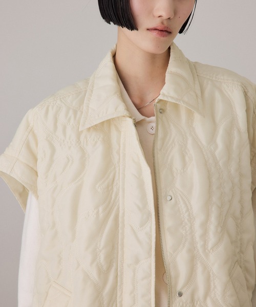 アダムエロペ : 2WAYキルティングシャツジャケット ADAM ET ROPE'｜2WAYキルティングシャツジャケット | Rakuten Fashion