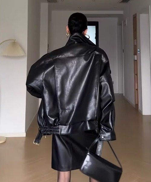 「a lot of love」 「fashion」ブルゾン FREE ブラック レディース_画像3