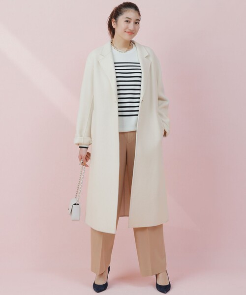 23区（ニジュウサンク） チェスターコート 36 ベージュ レディース