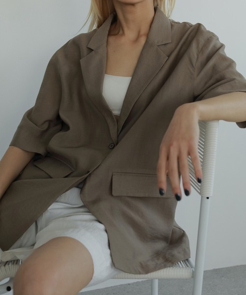 「anuke」 ハーフパンツ 38inch クリーム レディース_画像8