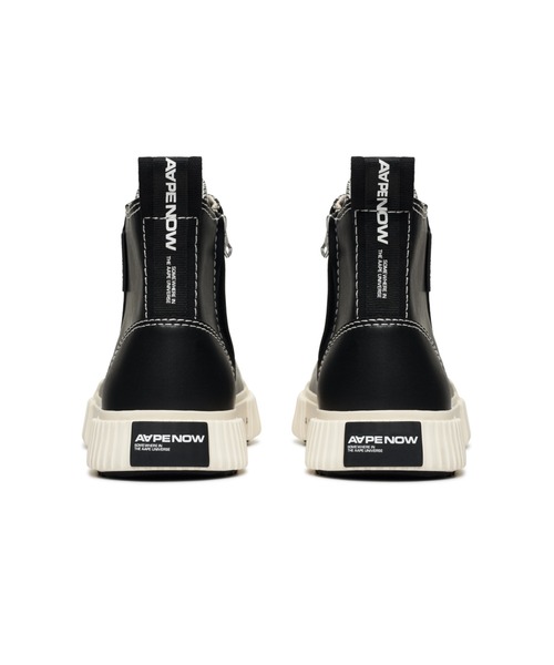 「AAPE BY A BATHING APE」 ハイカットスニーカー 6 ブラック メンズ_画像7