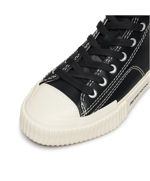 「AAPE BY A BATHING APE」 ハイカットスニーカー 6 ブラック メンズ_画像8
