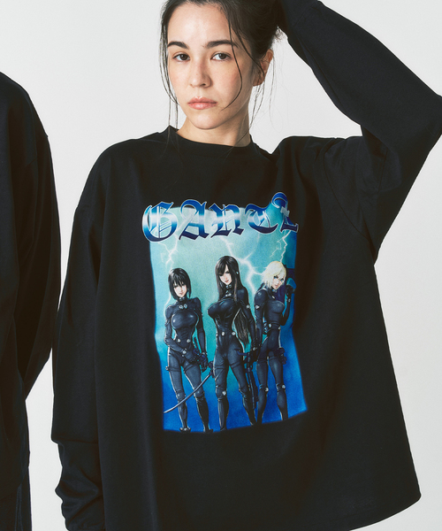 GANTZ 417 EDIFICE ブラック 長袖 Tシャツ ガンツ Mサイズ 417 EDIFICE（フォーワンセブンエディフィス） tシャツ 「追加」GANTZ