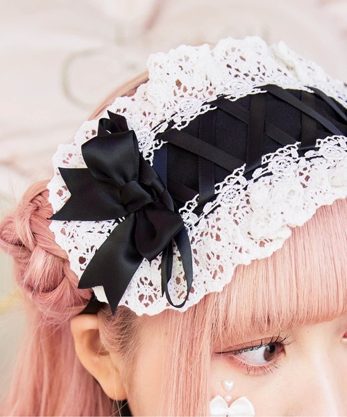 BODYLINE サテンリボンレースアップヘッドドレス : ZOZOTOWN Yahoo!店