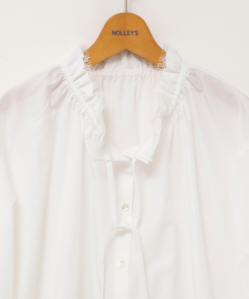 NOLLEY'S（ノーリーズ） ブラウス シャツ ウォッシャブルフリル襟