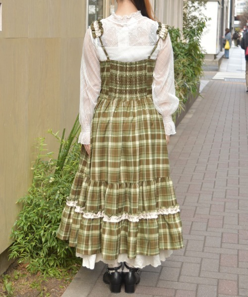 axes femme（アクシーズ ファム） ワンピース フリル×コットンレース