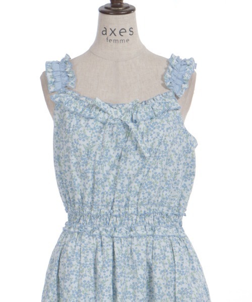 axes femme（アクシーズ ファム） ワンピース フリル×コットンレース
