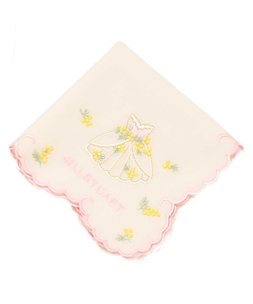 JILL STUART（ジルスチュアート） ハンカチ 刺繍入り エンブハンカチ