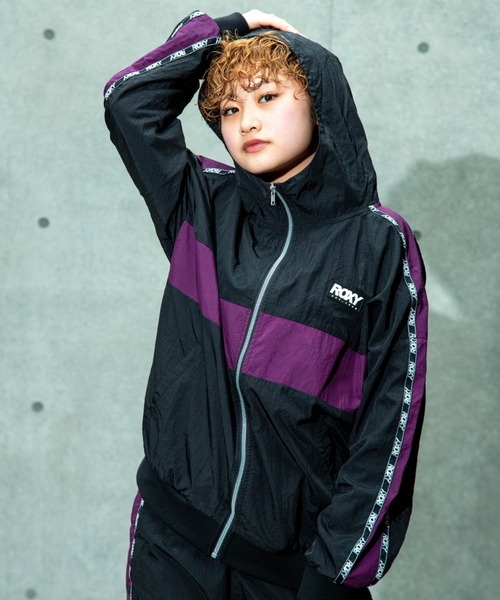 「ROXY」 ナイロンブルゾン LARGE ブラック レディース_画像4