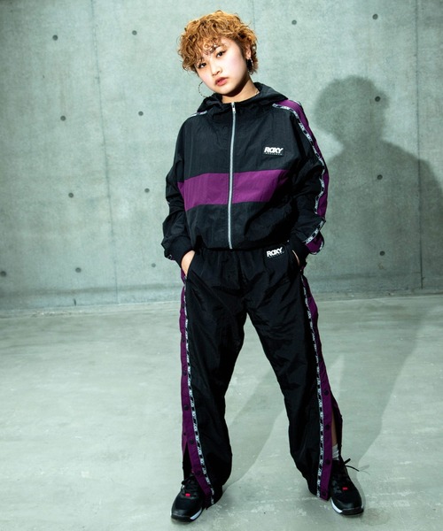 「ROXY」 ナイロンブルゾン LARGE ブラック レディース_画像5