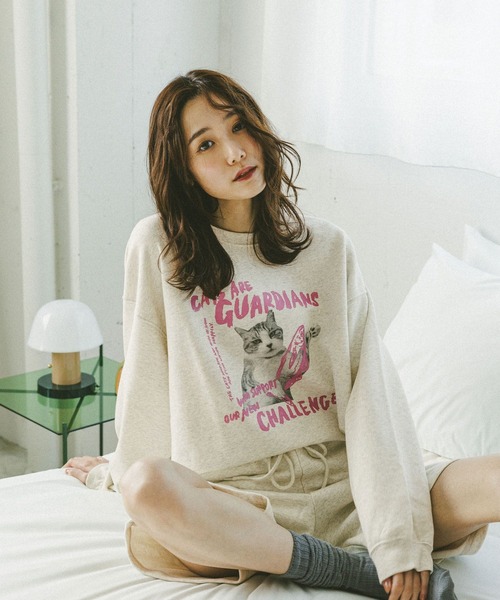 GLOBAL WORK（グローバルワーク） パジャマ ルームウェア Cat's ISSUE
