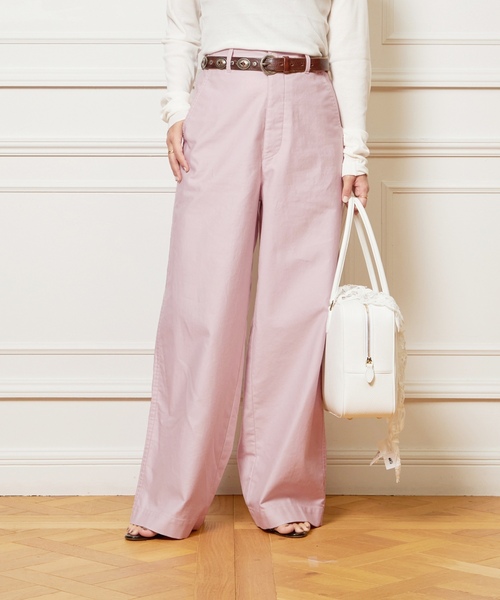 「IENA LA BOUCLE」 チノパンツ 36 ベージュ レディース_画像2