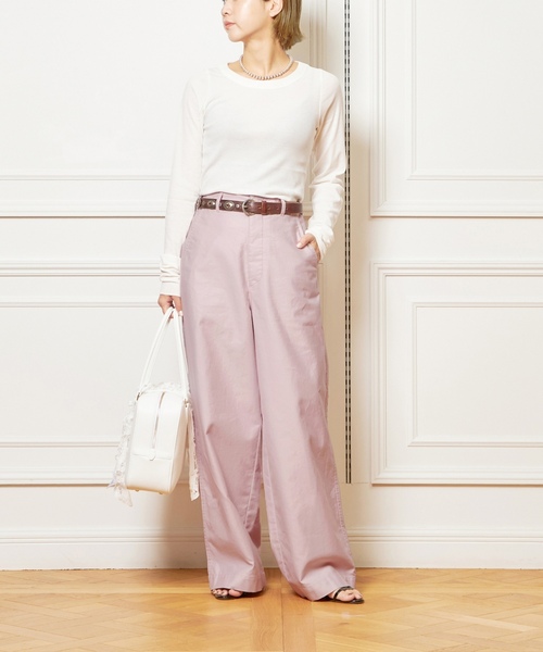 「IENA LA BOUCLE」 チノパンツ 36 ベージュ レディース_画像3
