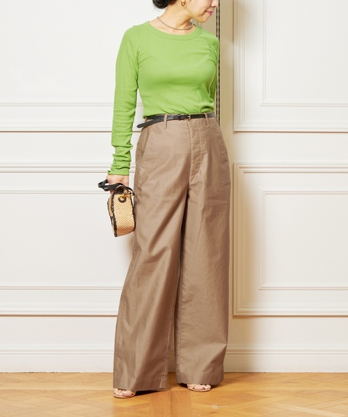 「IENA LA BOUCLE」 チノパンツ 36 ベージュ レディース_画像7