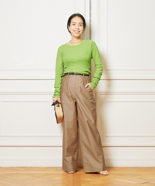 「IENA LA BOUCLE」 チノパンツ 36 ベージュ レディース_画像9