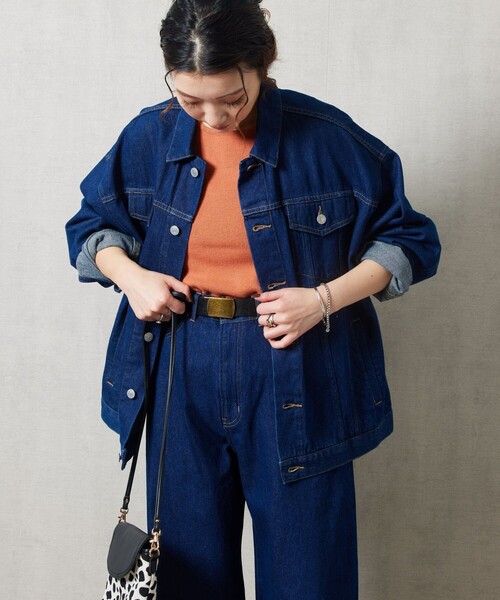 「FREAK'S STORE」 デニムジャケット MEDIUM ブルー レディースの画像