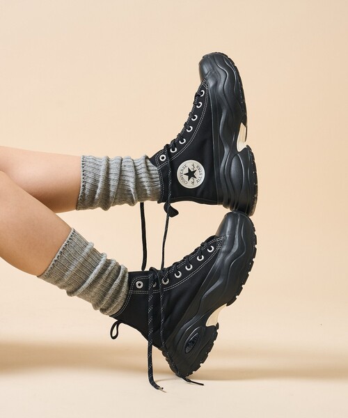 「CONVERSE」 ハイカットスニーカー 23.0cm ナチュラル レディース_画像2