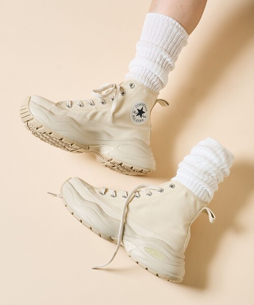 「CONVERSE」 ハイカットスニーカー 23.0cm ナチュラル レディース_画像5