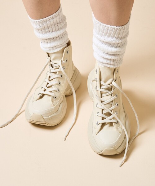 「CONVERSE」 ハイカットスニーカー 23.0cm ナチュラル レディース_画像7