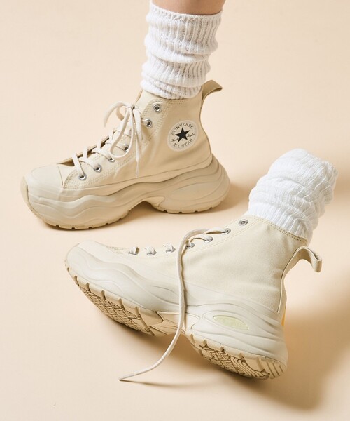 「CONVERSE」 ハイカットスニーカー 23.0cm ナチュラル レディース_画像8
