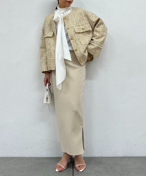 「LOUNGEDRESS」 スカート X-SMALL アイボリー レディース_画像8
