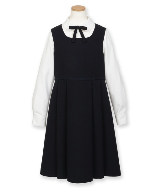 「CHOPIN」 コンビワンピース 150cm ネイビー レディース_画像7